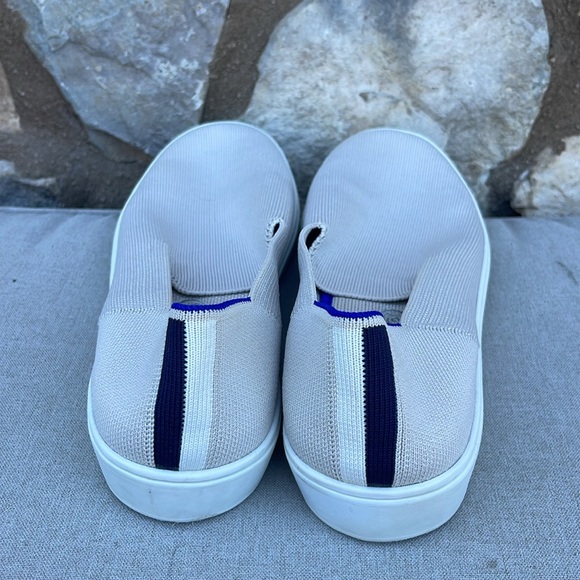 Rothy's Cream and Blue Slip-On Loafers size 9.5 - Picture 3 of 8